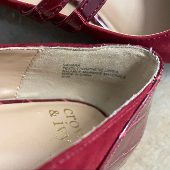 Crown & Ivy Sahara Flats 8.5 M red - Picture 10 of 12
